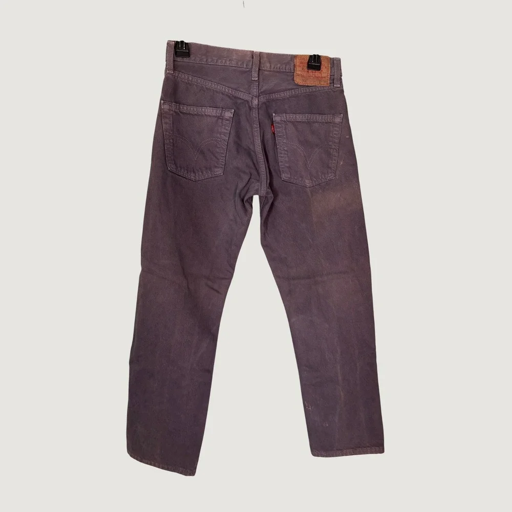 Levis 501 Men's 29x30 Vintage Y2K Charcoal Gray Made in Mexico Jeans 2002